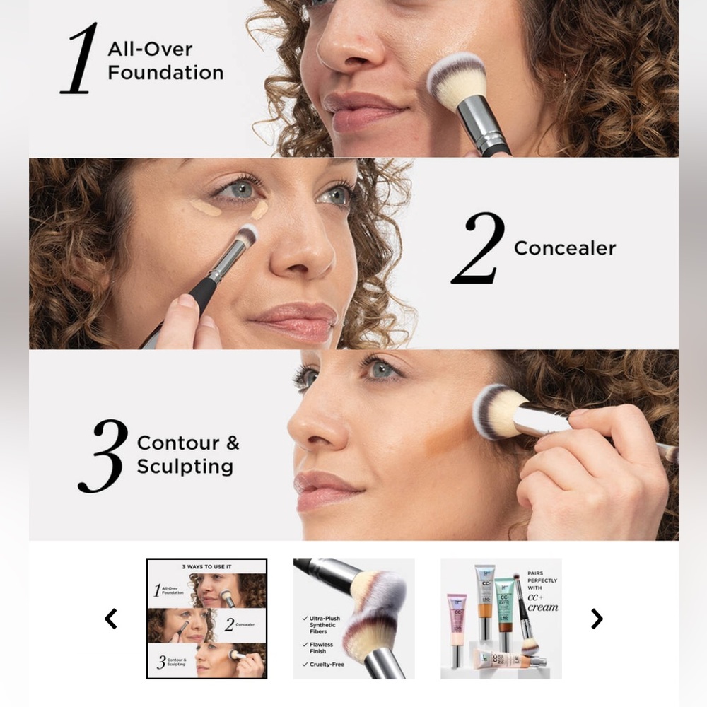 It Cosmetics Heavenly Luxe Complexion Perfection Dual Ended Brush - Picture 3 of 8
